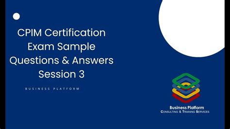 cpim certification exam